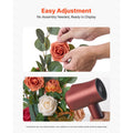 Freestanding Flower Arrangements Orange Floral Centerpieces 4 Pcs 10