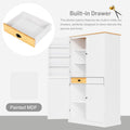 Freestanding Kitchen Pantry Large Cupboard Storage Cabinet With 2 Drawers