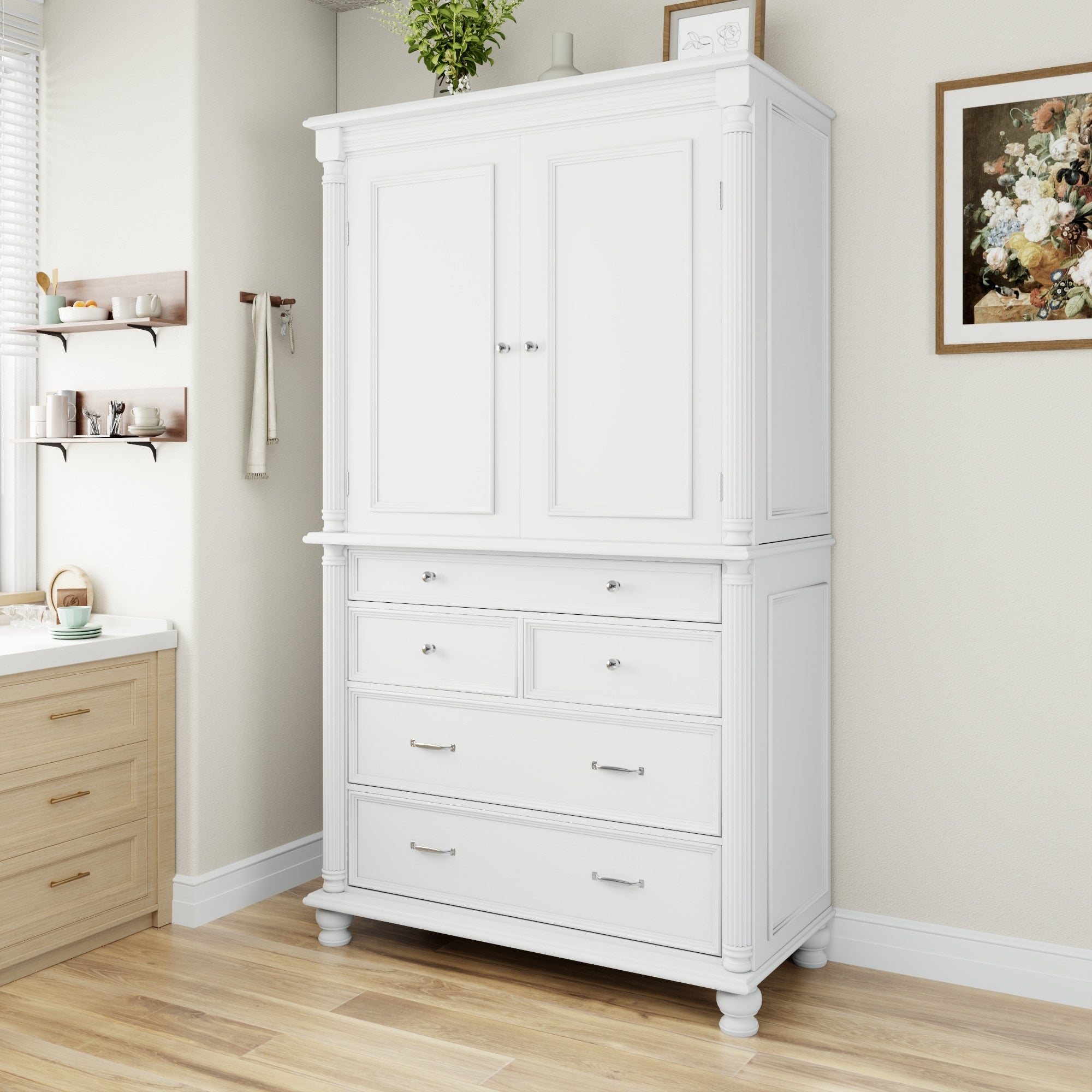 Freestanding Large Kitchen Pantry