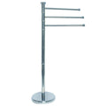 Evideco Stainless Steel Towel Rack Tree 3 Swiveling Arms Chrome Metal