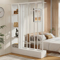 Freestanding Wall Room Divider With Display Shelves 47.2 W X 70.9 H