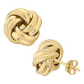 10K Gold Polished Love Knot Earrings