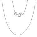 Fremada 10K White Gold 0.6 Mm Box Chain 16 24