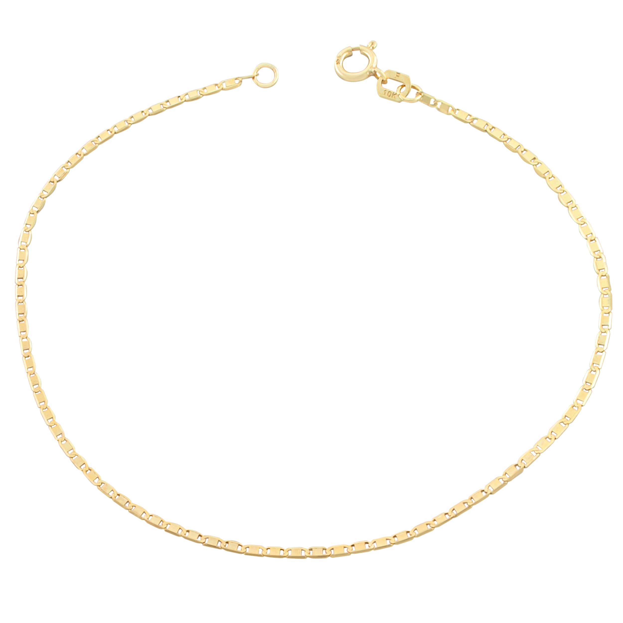 Fremada 10K Yellow Gold Petite Valentino Chain Bracelet 7.5 Inch