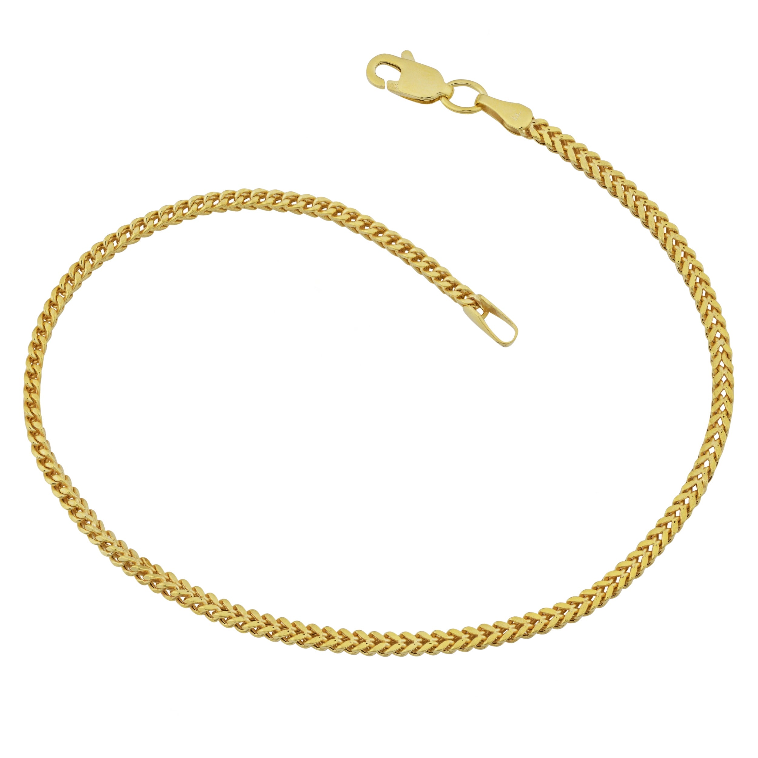 Fremada 10K Yellow Gold 1.9 Mm High Polish Franco Link Bracelet 7.5 Inches