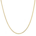 Fremada 10K Yellow Gold 2 Mm Diamond Weave Chain Necklace
