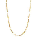 Fremada 10K Yellow Gold 2.25Mm Figaro Italian Semi Solid Necklace 16 18 20 Inch