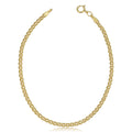 Fremada 10K Yellow Gold 2.4 Mm Hollow Inner Link Bracelet 7 Inch