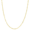 Fremada 10K Yellow Gold 2.4 Mm Lite Flat Figaro Necklace 18 24 Inches
