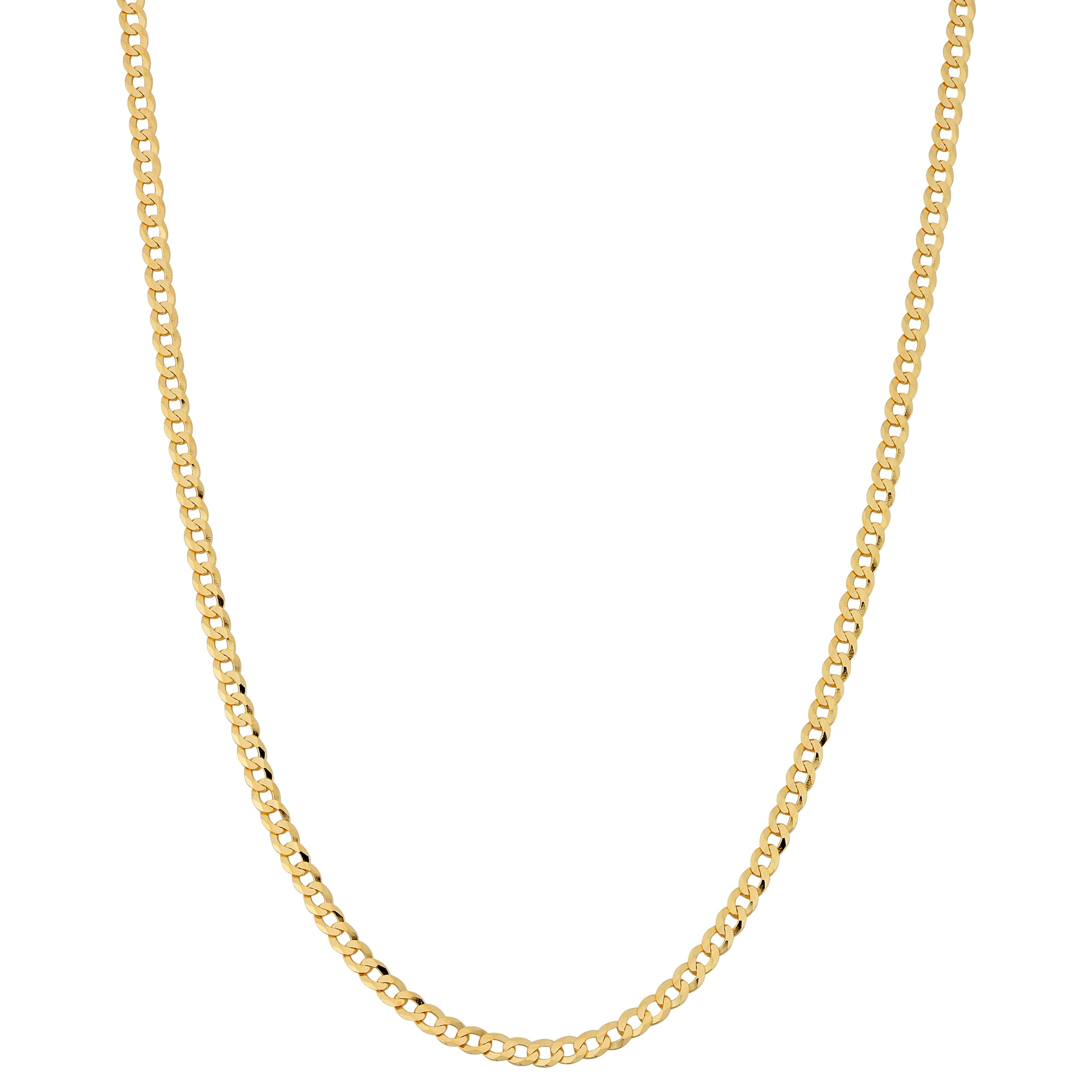 Fremada 10K Yellow Gold 2.7 Mm High Polish Curb Link Chain 16 30 Inches