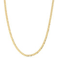 Fremada 10K Yellow Gold 3 Mm High Polish Curb Link Chain 16 30 Inches