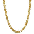 Fremada 10K Yellow Gold 3.6 Mm High Polish Square Byzantine Necklace 18 Or 20 Inches