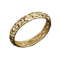 Fremada 10K Yellow Gold 3.9 Mm Sparkle Pattern Band Ring Sizes 6 7 8 9 10