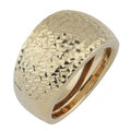 Fremada 10K Yellow Gold Diamond Cut Bold Ring