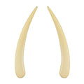 Fremada 10K Yellow Gold High Polish Tusk Climber Earrings