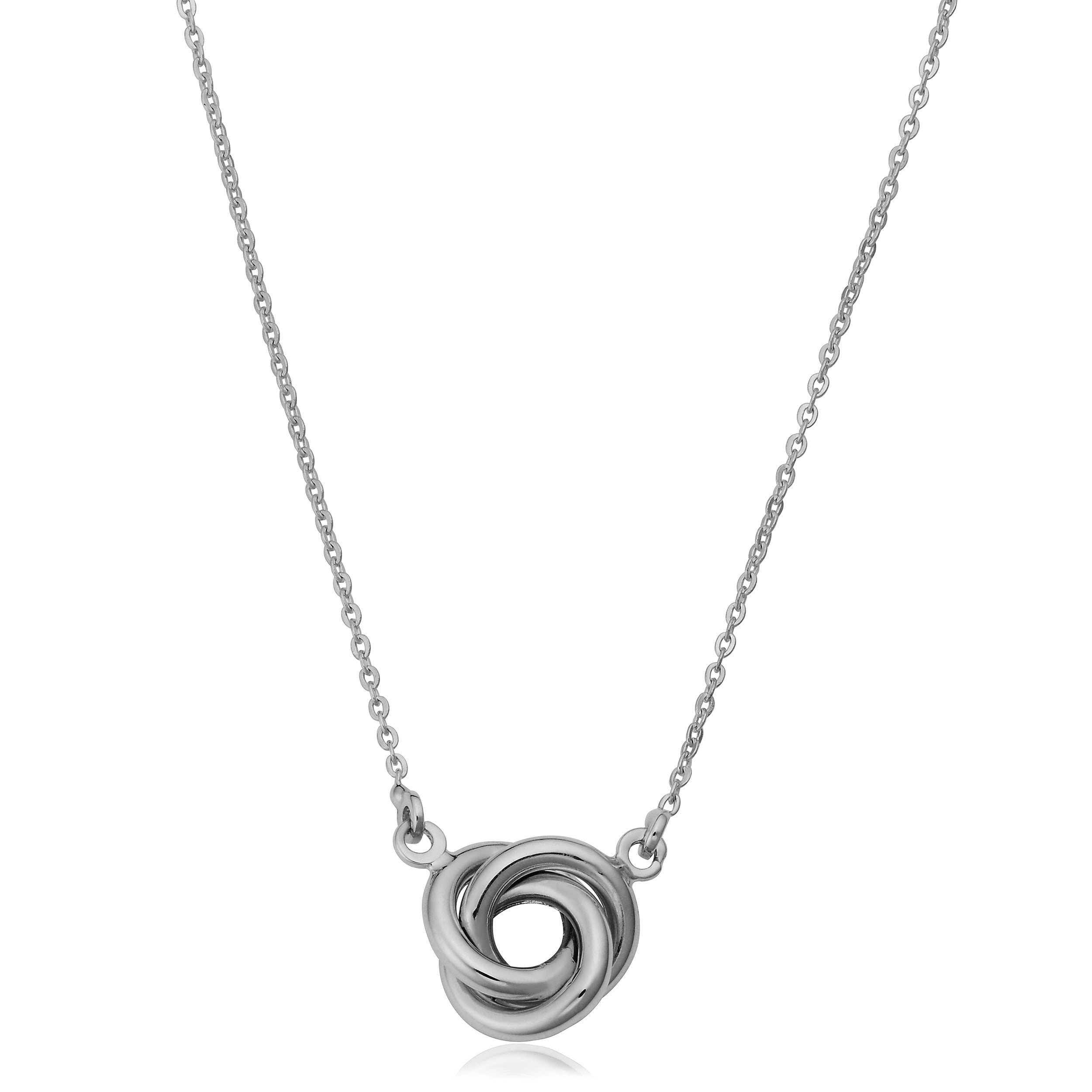 Fremada 14K Gold 8 Mm Love Knot Necklace Yellow White Or Rose