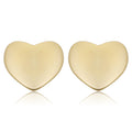 Fremada 14K Gold Heart Stud Earrings Yellow Or Rose