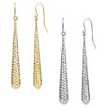 Fremada 14K Gold Long Teardrop Earrings Yellow Or White