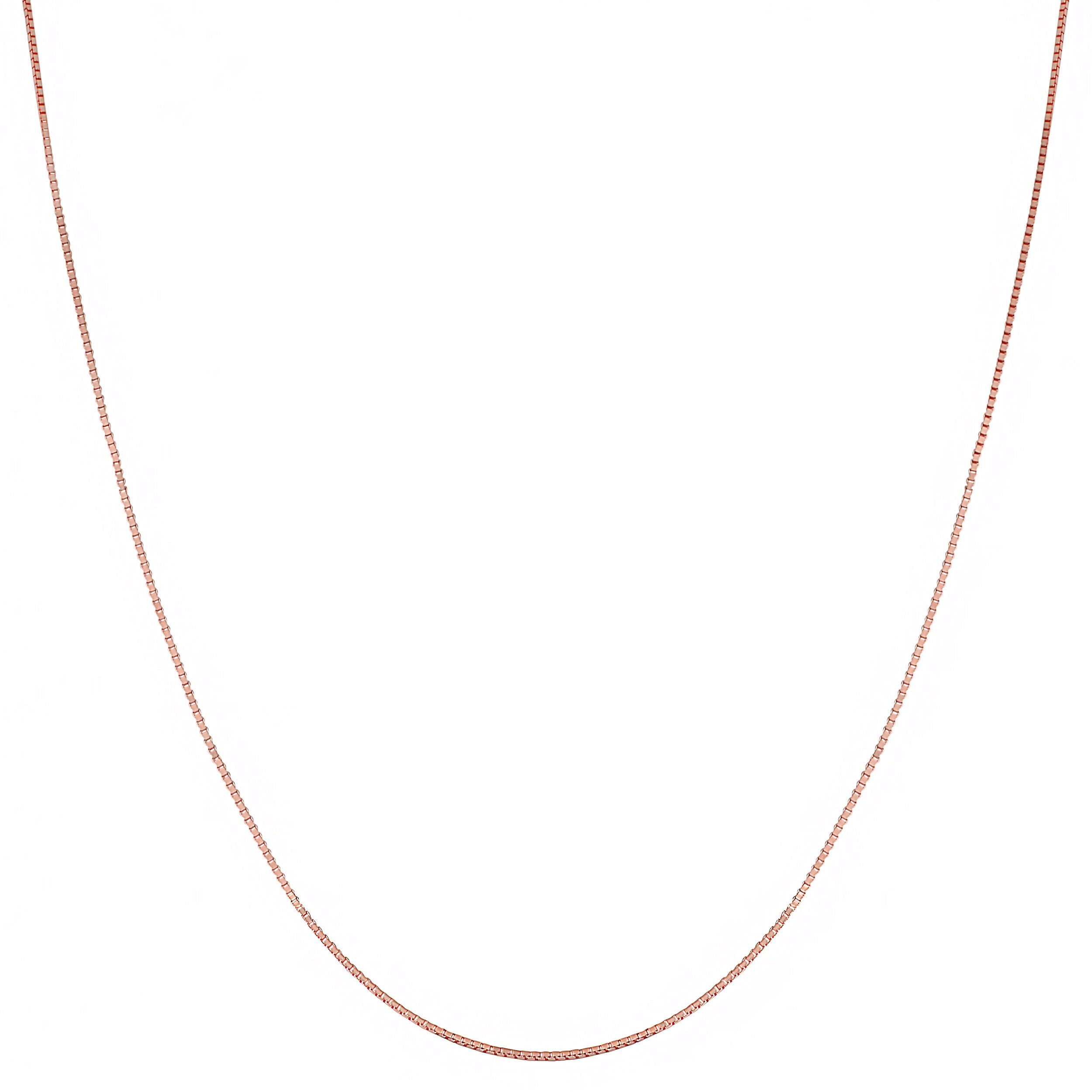Fremada 14K Rose Gold 16 20 Inch Box Chain