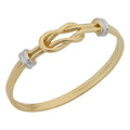 Fremada 14K Two Tone Gold High Polish Love Knot Ring