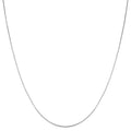 Fremada 14K White Gold Box Chain Necklace 16 30 Inches