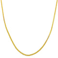 Fremada 14K Yellow Gold 1 Mm Square Wheat Chain