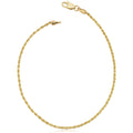 Fremada 14K Yellow Gold 1.5 Mm Solid Rope Chain Bracelet 7.5 Or 8.5 Inches