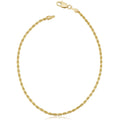 Fremada 14K Yellow Gold 1.7 Mm Solid Rope Chain Anklet 10 Inches