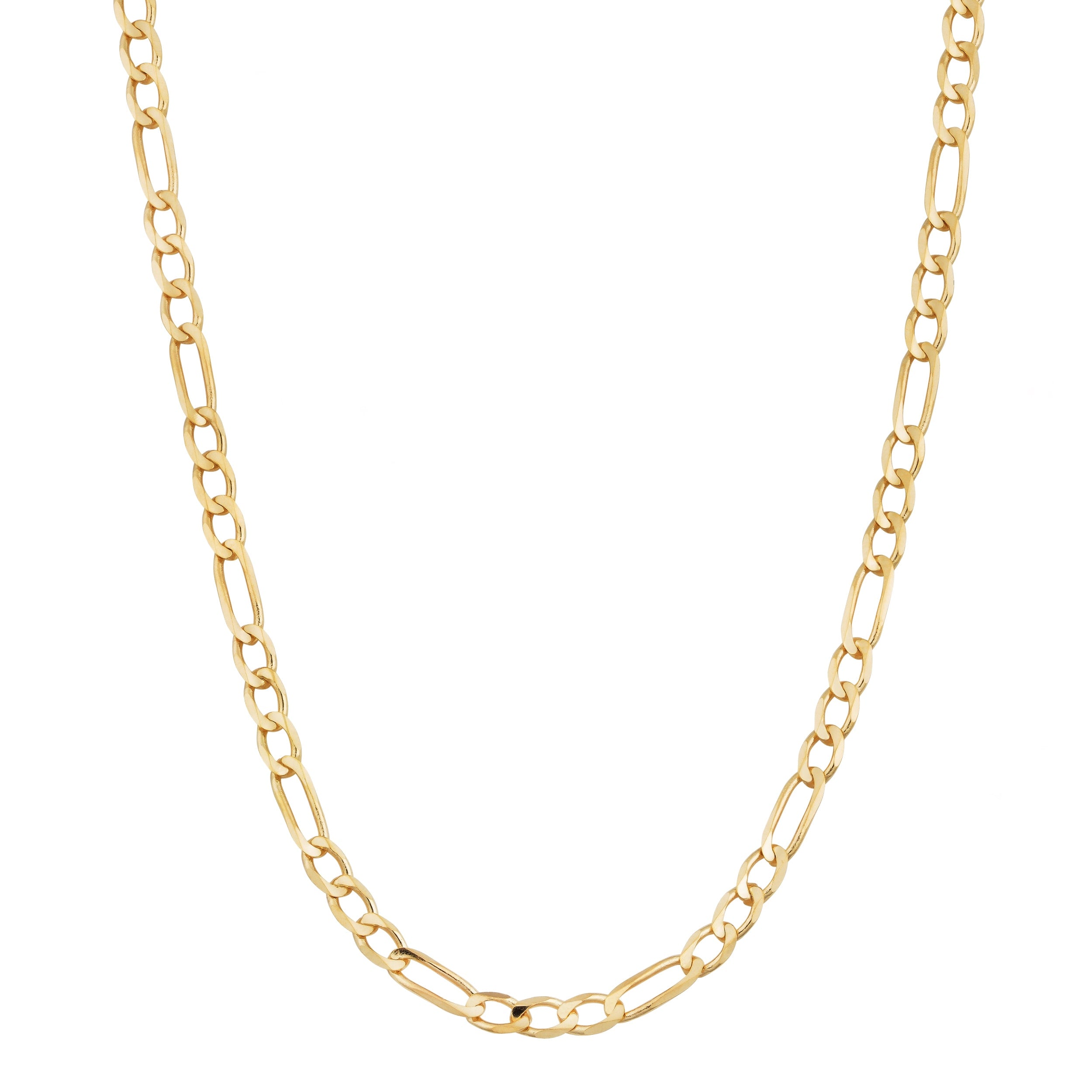 Fremada 14K Yellow Gold 2.3 Mm High Polish Solid Figaro Link Chain Necklace 18 30 Inches