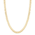 Fremada 14K Yellow Gold 3 Mm High Polish Solid Curb Link Necklace