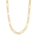 Fremada 14K Yellow Gold 4.3 Mm High Polish Solid Figaro Link Chain Necklace 18 30 Inches