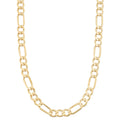 Fremada 14K Yellow Gold 5 Mm High Polish Solid Figaro Link Chain Necklace 18 30 Inches