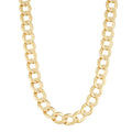 Fremada 14K Yellow Gold 6.9 Mm High Polish Solid Curb Link Necklace