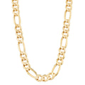 Fremada 14K Yellow Gold 8.5 Millimeters Mens High Polish Solid Figaro Link Chain Necklace 22 Or 26 Inches