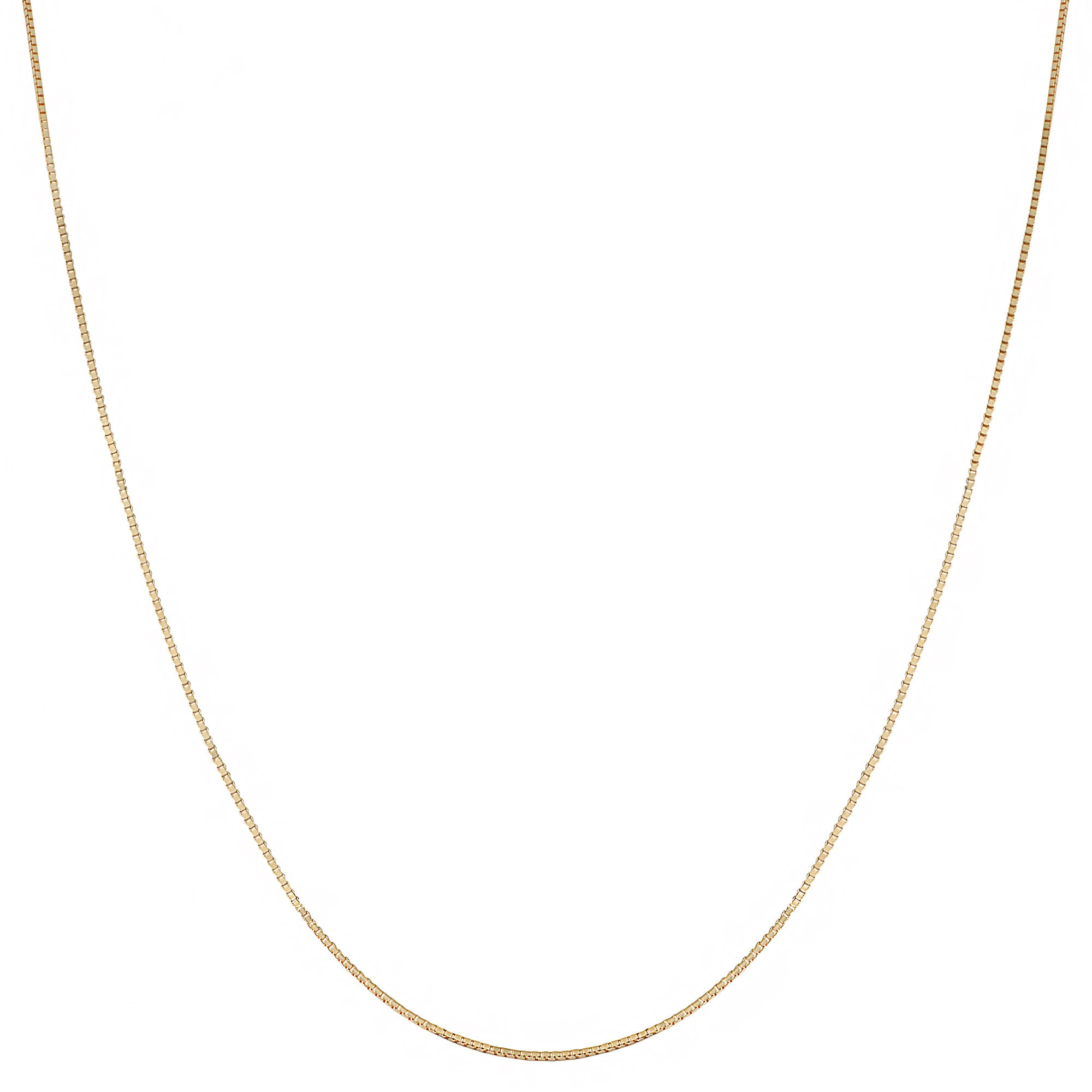 Fremada 14K Yellow Gold Box Necklace 16 30 Inch