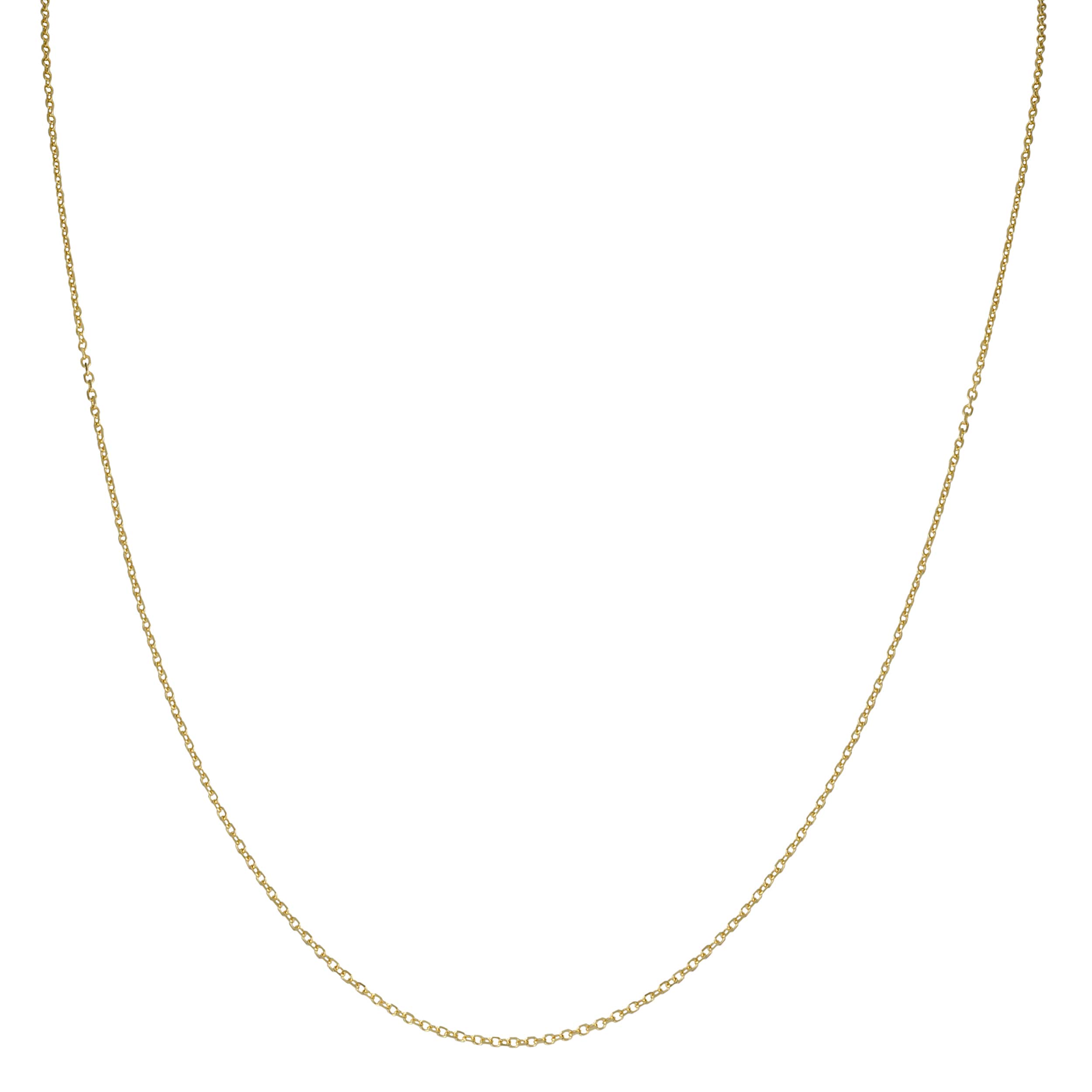 Fremada 14K Yellow Gold Diamond Cut Cable Chain 16 24 Inch