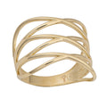 14K Yellow Gold Fashionable Highway Ring