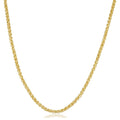 14K Yellow Gold Filled 2.5Mm Round Wheat Chain Necklace 16 36 Inch