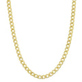 Fremada 14K Yellow Gold Filled 3.2Mm High Polish Miami Cuban Curb Link Chain Necklace