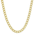 Fremada 14K Yellow Gold Filled 5Mm High Polish Miami Cuban Link Chain Necklace
