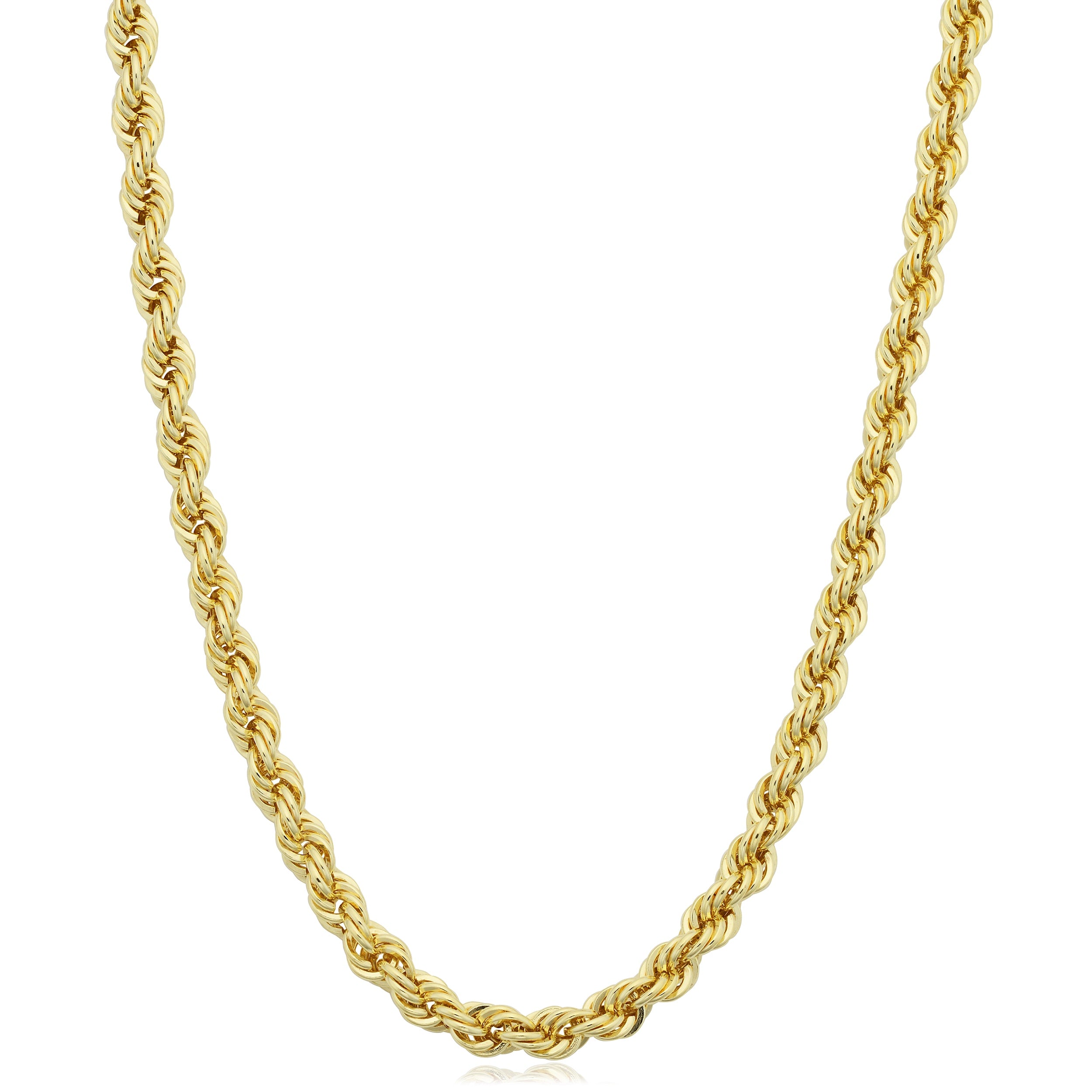 14K Yellow Gold Filled Mens 3.2 Mm Rope Chain Necklace 16 36 Inches