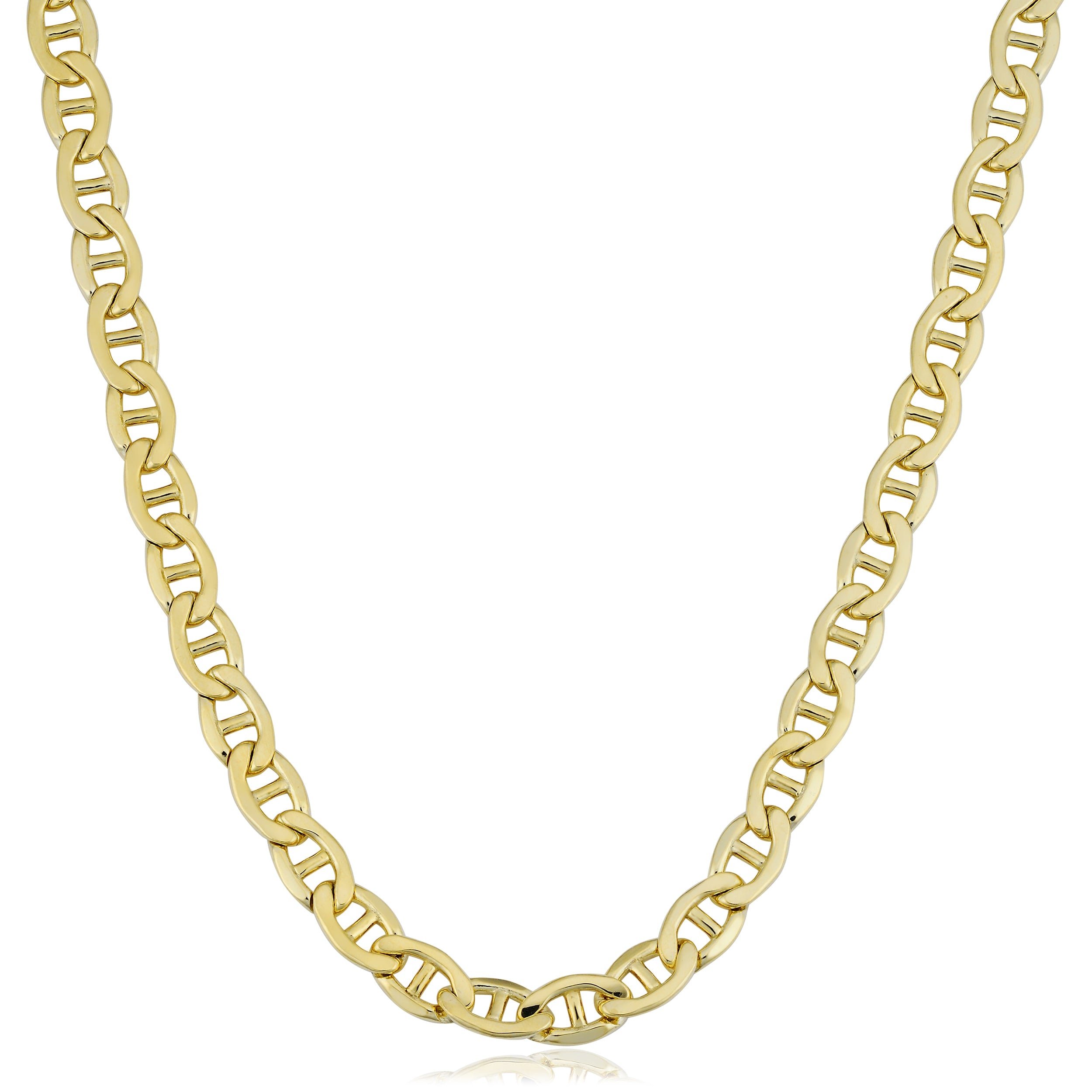 Fremada 14K Yellow Gold Filled Mens 5.9Mm Mariner Link Chain Necklace