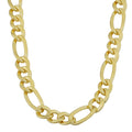 Fremada 14K Yellow Gold Filled Mens 7.7Mm High Polish Solid Figaro Link Necklace