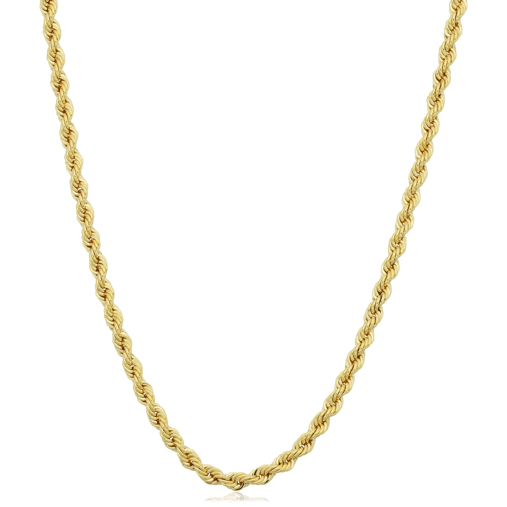14K Yellow Gold Filled 2.1Mm Rope Chain Necklace 16 36 Inches