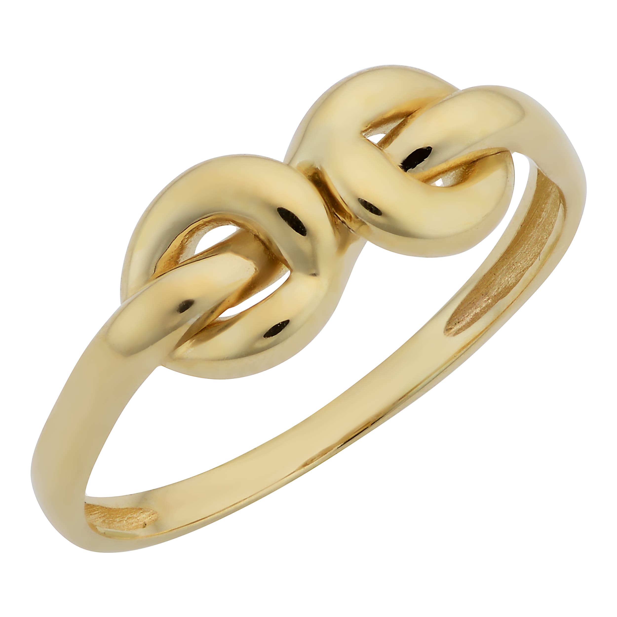 Fremada 14K Yellow Gold High Polish Love Knot Ring