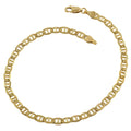 Fremada 14K Yellow Goldtone Mariner Link Bracelet 8.5 Inch