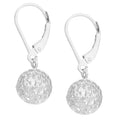Fremada 14K Yellow White Or Rose Gold Ball Leverback Earrings