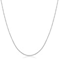 Fremada 18K White Gold 1 Millimeter Rolo Chain Necklace 16 Or 18 Inches