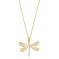 Fremada Italian 14K Yellow Gold Dragonfly Necklace 18 Inches