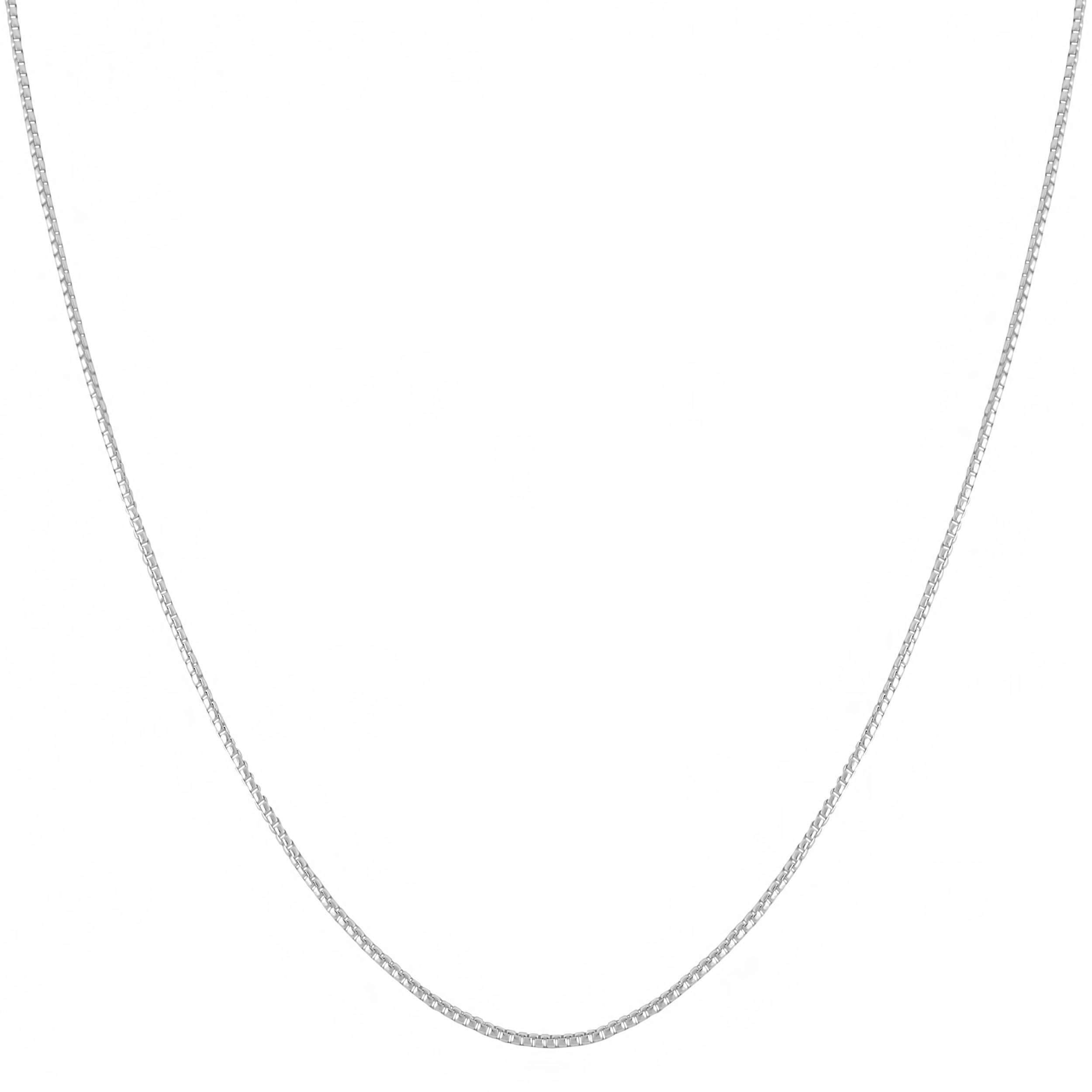 Fremada Italian Sterling Silver 1.1 Mm Round Box Chain 16 36 Inches